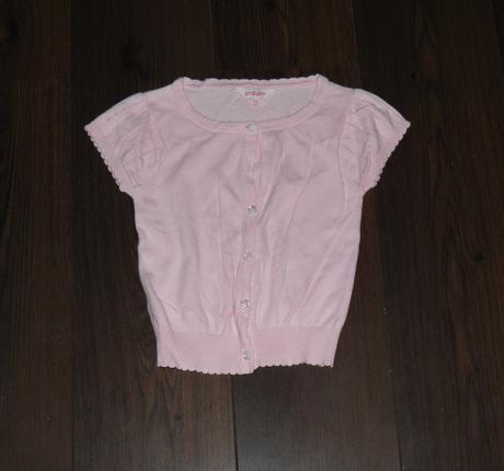 Růžový svetr na knoflíčky - vel.116, girl2girl,116