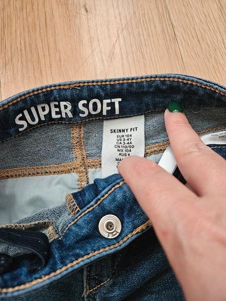 Džíny h&m, vel. 104, h&m,104