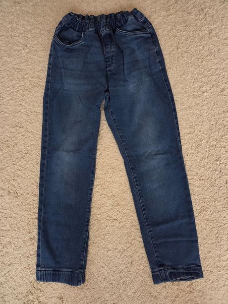 Modré rifle do gumy - joggers - vel 48 (170/176), 170
