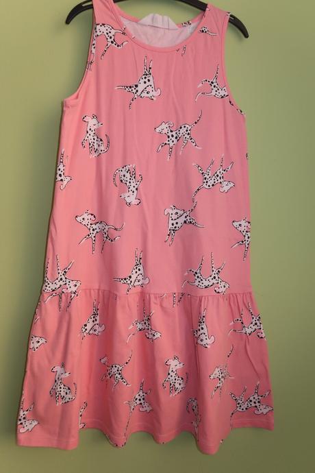 Letní šaty - lososové, h&m,134