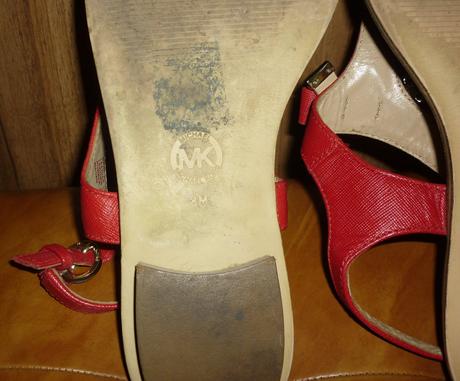 Červené dámské žabky / sandály michael kors, michael kors,39
