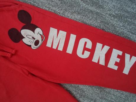Červené tepláky mickey mouse, disney,158