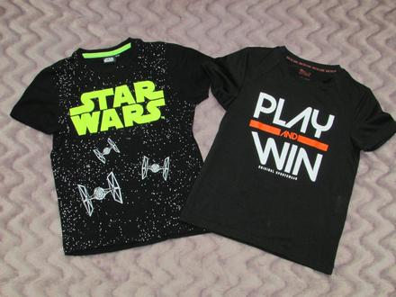 2 x tričko černé, crivit,122