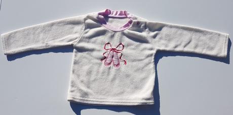 D72 dívčí fleesová mikina balerínky vel. 86, early days,86