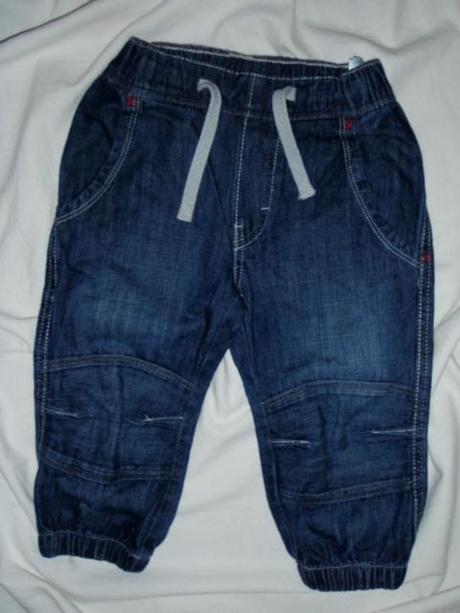 Super komplet riflíků a žlutého trička, h&m,92