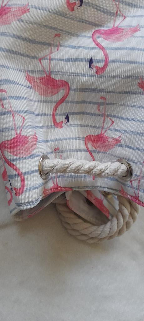 Plážová taška / pytel s plameňáky, 