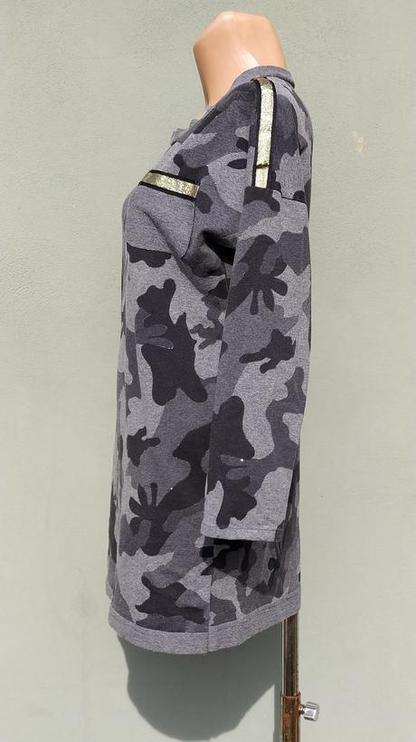 Delší maskáčová mikina itálie - vel.s/m, s