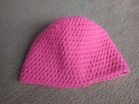 Pletená čepice sytá růžová,