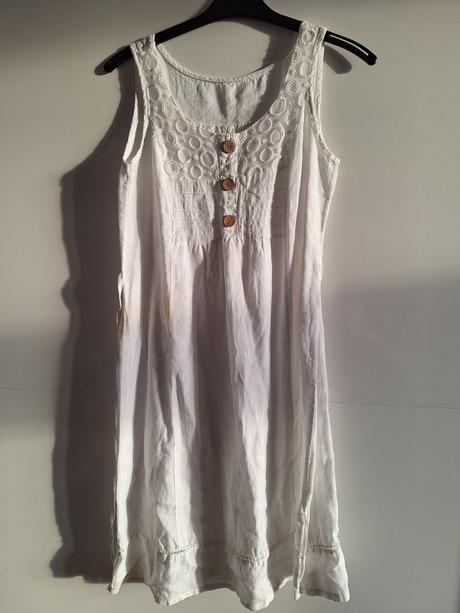 Šaty lněné šaty vel. s, s