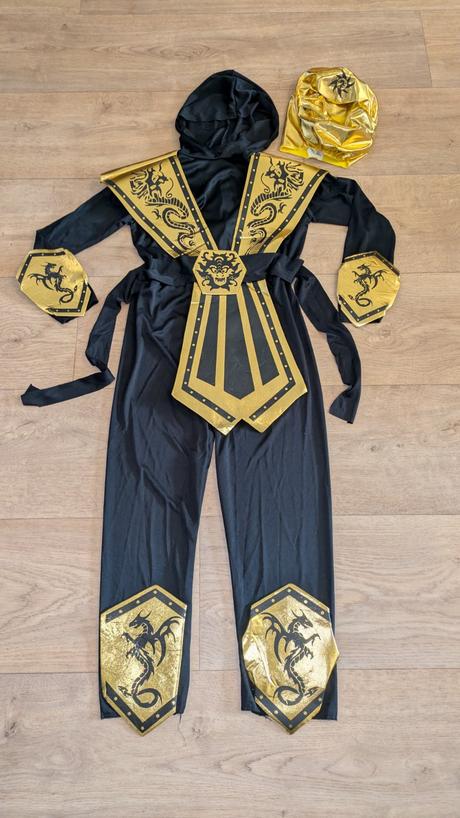 Ka484 karnevalový kostým ninja  140, 8 - 10 let, 