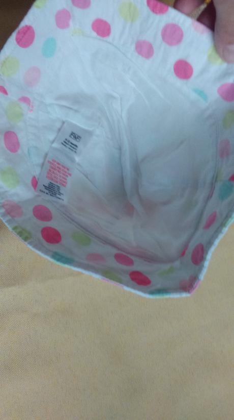 Bavlněný kloubouček 6-12 měsíců top  stav, f&f,74