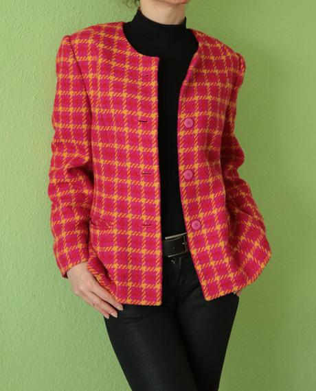 Chanelovské sáčko - kabátek páva vel.xl, xl