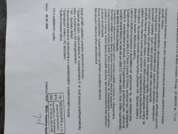 Výsledky z magnetické rezonance. Co to znamená a jak se to léčí?