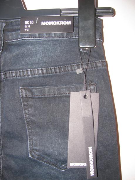 Elastické,trhané džíny - momokrom, 38