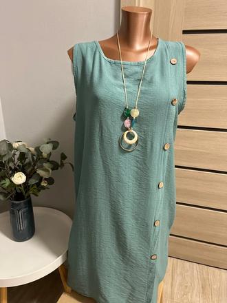 Nové letní šaty vel.uni (l/xl) móda italy, l