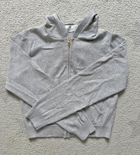 Svetr na zip s kapucí hm, vel. 146/152, h&m,146