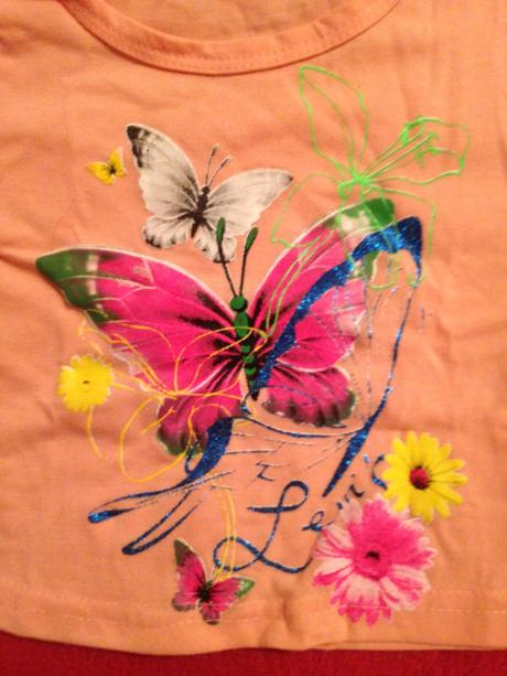 Dívčí tričko motýl, 62