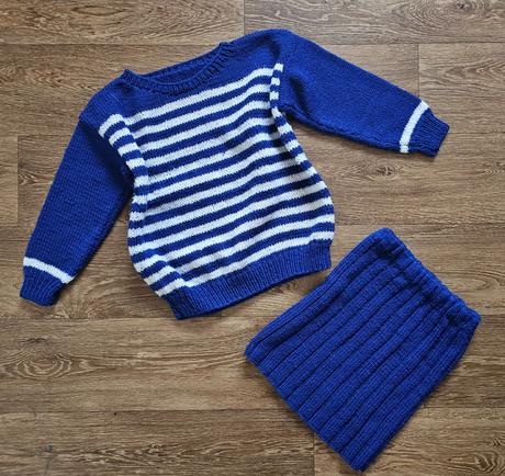 Pletený set pro holčičky vel. 122, 122