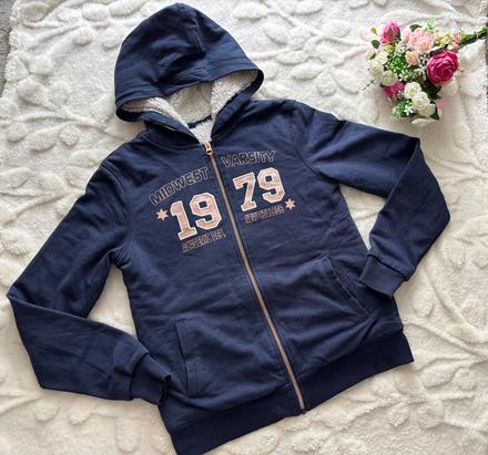 K1/ mikina modrá zateplená - v.164, 164