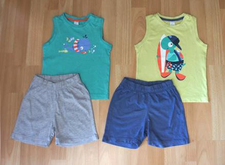 2x letní souprava/pyžamo tílko+šortky, zn baby clu, baby club,92