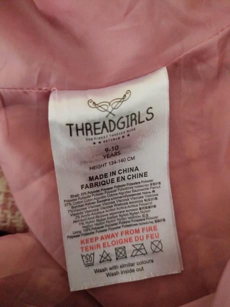 Kabátek zn. threadgirls vel.134, 134