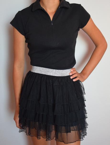 Šifonová sukně do pasu (xxs - s), xs