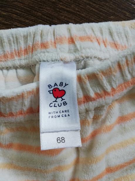 Pruhované tepláčky, c&a,68