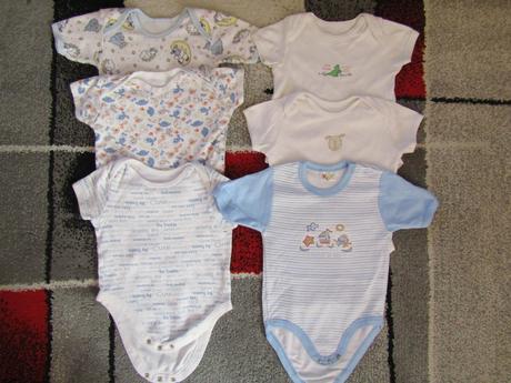 Body-trička krát.rukáv zn.tesco,george vel.86/92, tesco,86