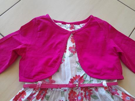 Šaty + bolerko + pásek, bpc, vel 116, bonprix,116