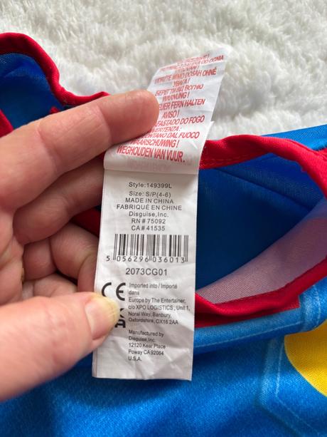 An28/ kostým super mário - v.4/6 let, 