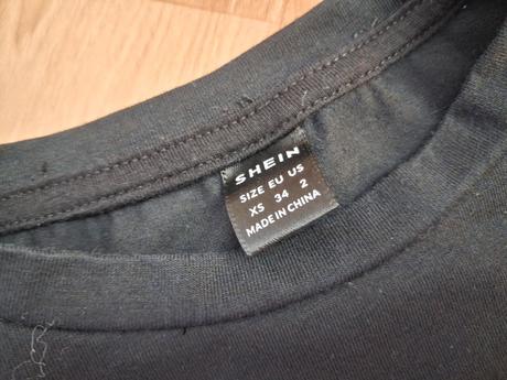 Černý a růžový crop top vel. xs - cena za obě, xs