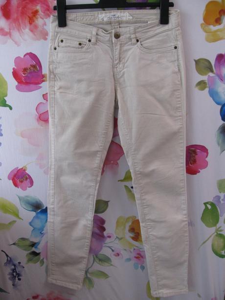 Dámské elastické manšestrové džínové kalhoty, h&m,38