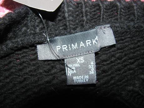 Černý svetr, dívčí, chlapecký, se vzorem, primark,xs