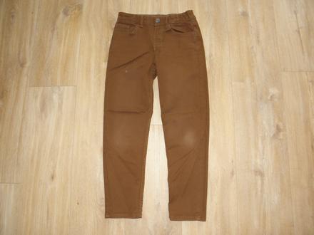 Chlapecké hnědé rifle / džíny zn. h&m vel.134, h&m,134