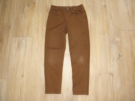 Chlapecké hnědé rifle / džíny zn. h&m vel.134, h&m,134