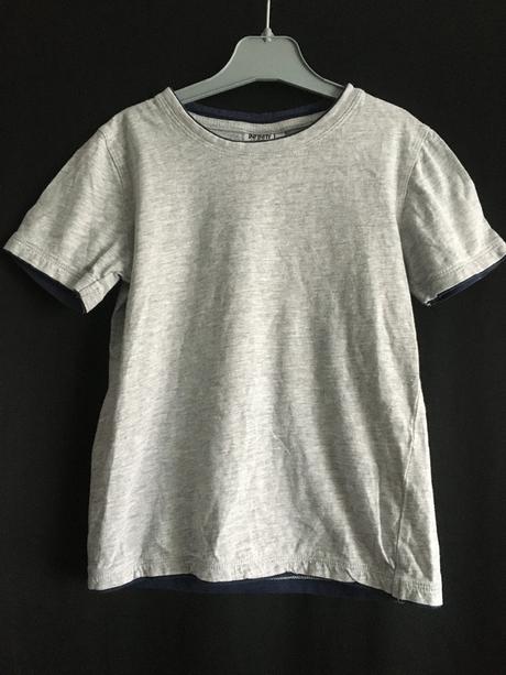 Vel. 122 šedé bavlněné triko, 122