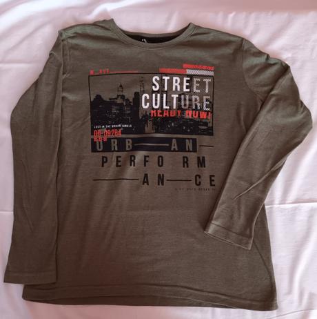 Zelené chlapecké triko dlouhý rukáv kik, kik,158