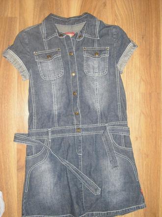 Dívčí džínové šaty, 152
