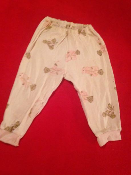 Dívčí pyžamové kalhoty medvídci, 92