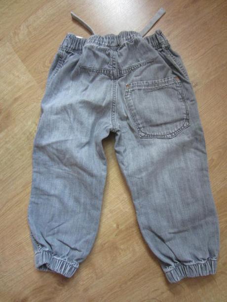 Šedé džínové, riflové 3/4, h&m,104