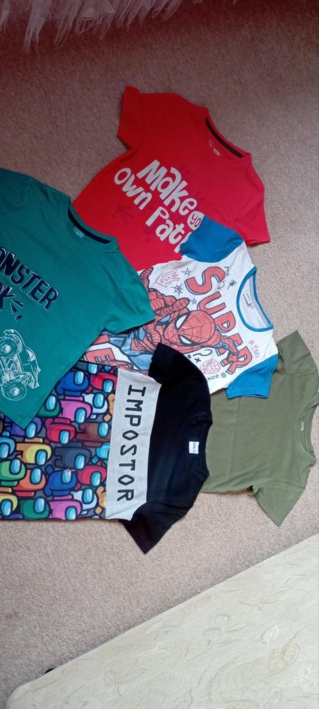 5x tričko vel."122-128", marvel,122