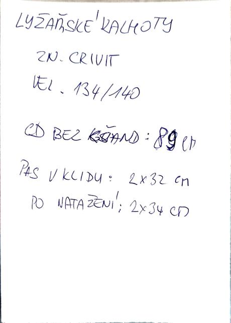 Lyžařské kalhoty crivit,vel.134/140, crivit,140