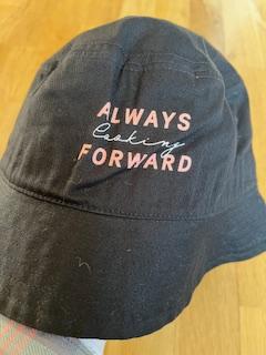 Černý plátěný klobouček, h&m,134