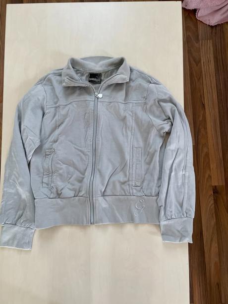 Stříbrná/šedá mikina, vel l i méně, golddigga, l