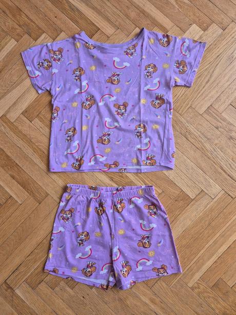Letní pyžamo tlapková pateola, h&m,122