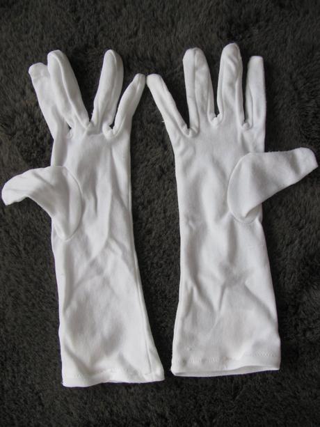 Karneval - bílé rukavičky pro princeznu, 
