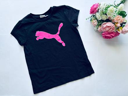 Triko černé barvy- v.5/6 let zn. puma, puma,116