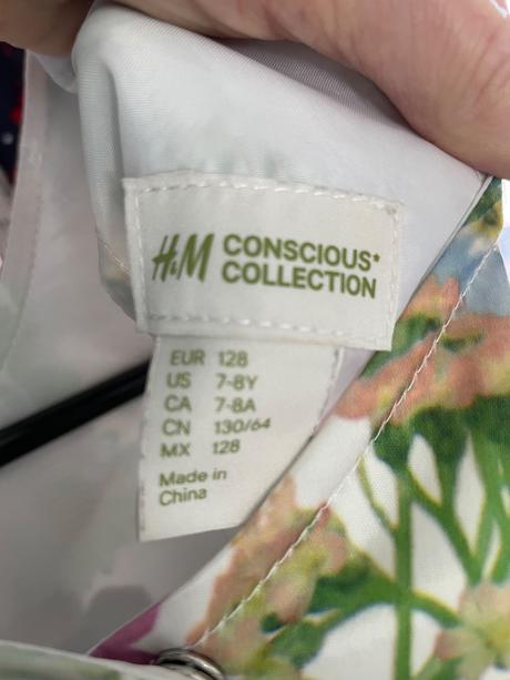 Květované šaty, h&m,122