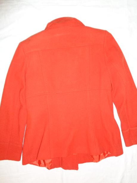 Luxusní cihlově červený kabátek uk 12, wallis,40