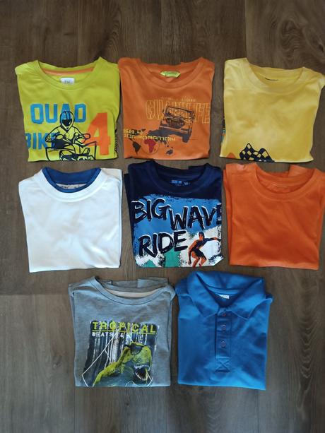 8x chlapecká trika, vel. 116/122, 116